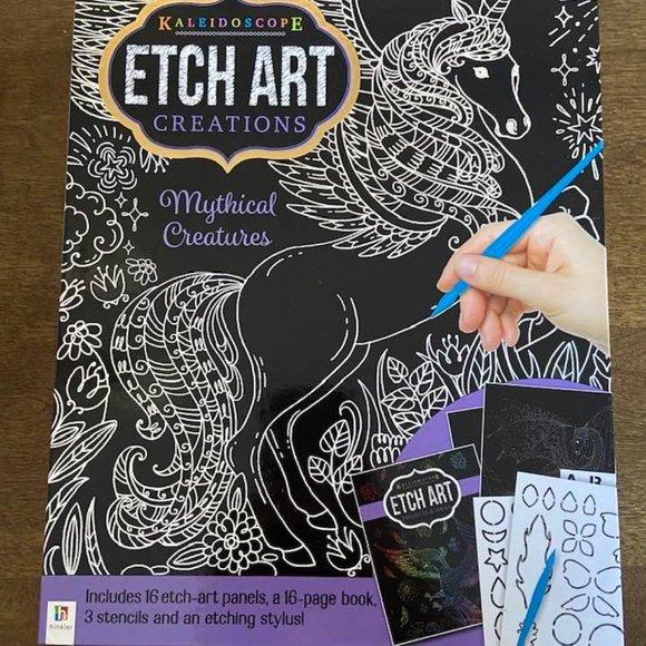 Art Kaleidoscope Etch Art Creations Mythical Creatures W16 Etchart